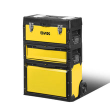 Load image into Gallery viewer, 19.5" x 28.5" x 12" Yellow Trolley Tool Box