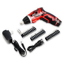 Load image into Gallery viewer, 3.6V Cordless Screwdriver with LED Work Light - Red