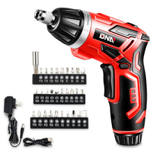 Load image into Gallery viewer, 3.6V Cordless Screwdriver with LED Work Light - Red