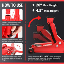 Load image into Gallery viewer, 4 Ton Car Jack - Red