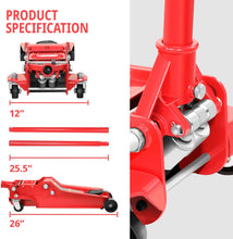 Load image into Gallery viewer, 4 Ton Car Jack - Red