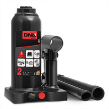 Load image into Gallery viewer, 2 Ton Automotive Welded Bottle Jack - Black