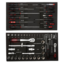 Load image into Gallery viewer, 6-Drawer Tool Trolley with 79-Piece Hand Tool Set