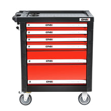 Load image into Gallery viewer, 6 Drawer Plastic Roller Cabinet Top Storage