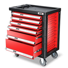 Load image into Gallery viewer, 6 Drawer Plastic Roller Cabinet Top Storage