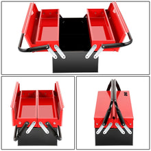 Load image into Gallery viewer, 18" 2-Level Fold Tool Box with 3 Organizer Drawers