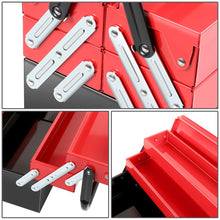 Load image into Gallery viewer, 18" 3-Level Folding Tool Box with 5 Organizer Drawers