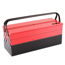 Load image into Gallery viewer, 21 Inch 3 Level Folding Tool Box with 5 Organizer Drawers