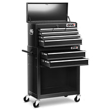 Load image into Gallery viewer, 2-Piece Combination Tool Roller Cabinet Set - Black
