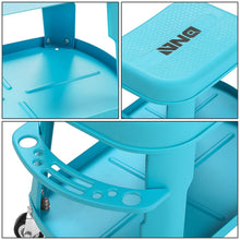 Load image into Gallery viewer, Rolling Car Stool - Blue
