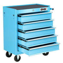 Load image into Gallery viewer, 5 Drawer Rolling Tool Cabinet with Plastic Construction
