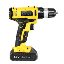 Load image into Gallery viewer, 18V Cordless Drill - Yellow