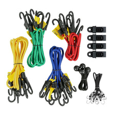 Load image into Gallery viewer, Bungee Cords Assorted Set with Zipper Storage Bag