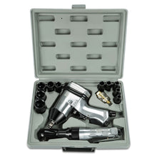 Load image into Gallery viewer, 17-Piece 1/2" Air Impact &amp; Ratchet Wrench Kit