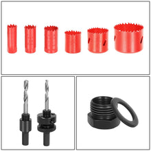 Load image into Gallery viewer, 9-Piece Bi-Metal Hole Saw Set