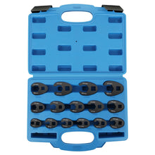 Load image into Gallery viewer, Crowfoot Wrench Set for 8-24mm Flare Nuts - Automotive Tool Kit
