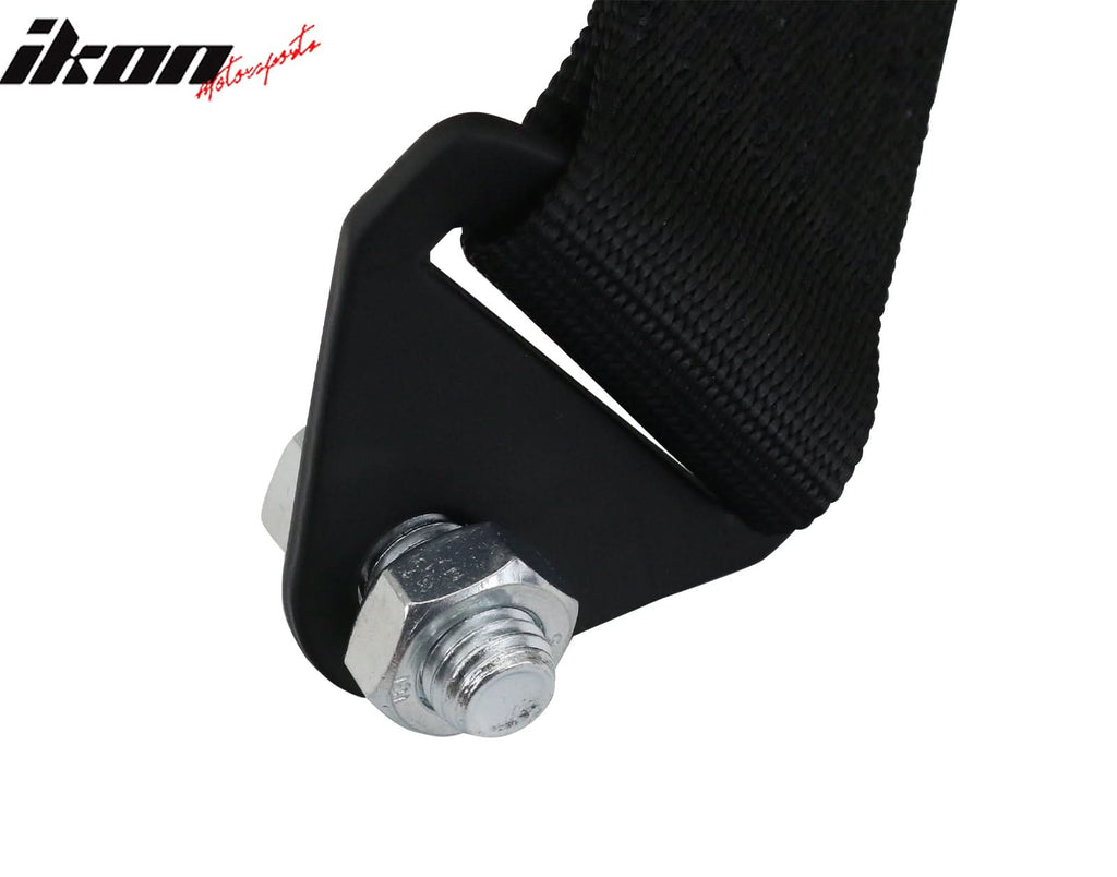 Universal Black Tow Strap Heavy Duty Decorative Belt With IKON Logo