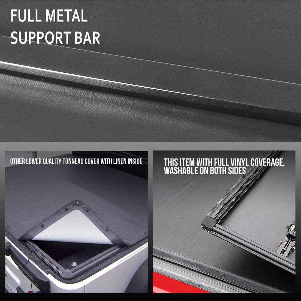 89-04 Toyota Pickup/Tacoma Soft Tri-Fold Tonneau Cover 6FT Bed