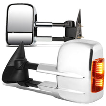 Load image into Gallery viewer, 99-06 Chevrolet Silverado GMC Sierra Manual Towing Mirrors Pair Chrome