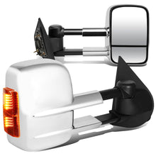 Load image into Gallery viewer, 97-03 Ford F-150 Powered Towing Mirrors Pair Chrome Amber Signal