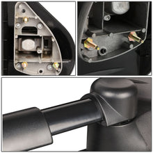 Load image into Gallery viewer, 2007-2012 Chevrolet Silverado Towing Mirrors - Manual Black Pair