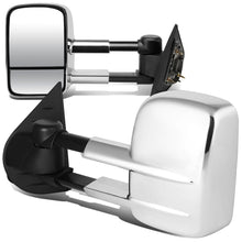 Load image into Gallery viewer, 2007-2012 Chevrolet Silverado Towing Mirrors - Manual Chrome Pair