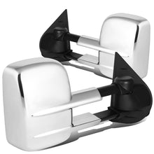 Load image into Gallery viewer, 2007-2012 Chevrolet Silverado Towing Mirrors - Manual Chrome Pair