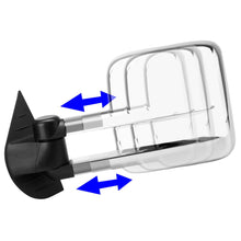 Load image into Gallery viewer, 2007-2012 Chevrolet Silverado Towing Mirrors - Manual Chrome Pair