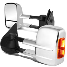 Load image into Gallery viewer, 2007-2013 Chevrolet Silverado Towing Mirrors - Manual LED Chrome Pair