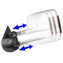 Load image into Gallery viewer, 2007-2013 Chevrolet Silverado Towing Mirrors - Manual LED Chrome Pair