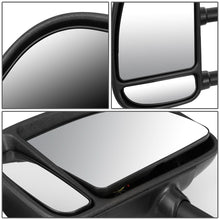 Load image into Gallery viewer, 99-07 Ford F-250 F-350 F-450 F-550 Left Towing Mirror Manual Black