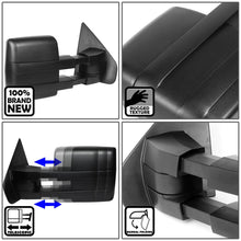 Load image into Gallery viewer, 2004-2014 Ford F-150 Towing Mirrors Pair Black Unpowered