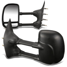 Load image into Gallery viewer, 03-07 Ford E-150 E-250 E-350 Towing Mirrors - Manual Black Pair