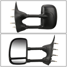 Load image into Gallery viewer, 03-07 Ford E-150 E-250 E-350 Towing Mirrors - Manual Black Pair