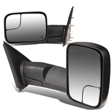 Load image into Gallery viewer, 02-09 Dodge Ram 1500/2500/3500 Powered Heated Towing Mirrors Pair Black