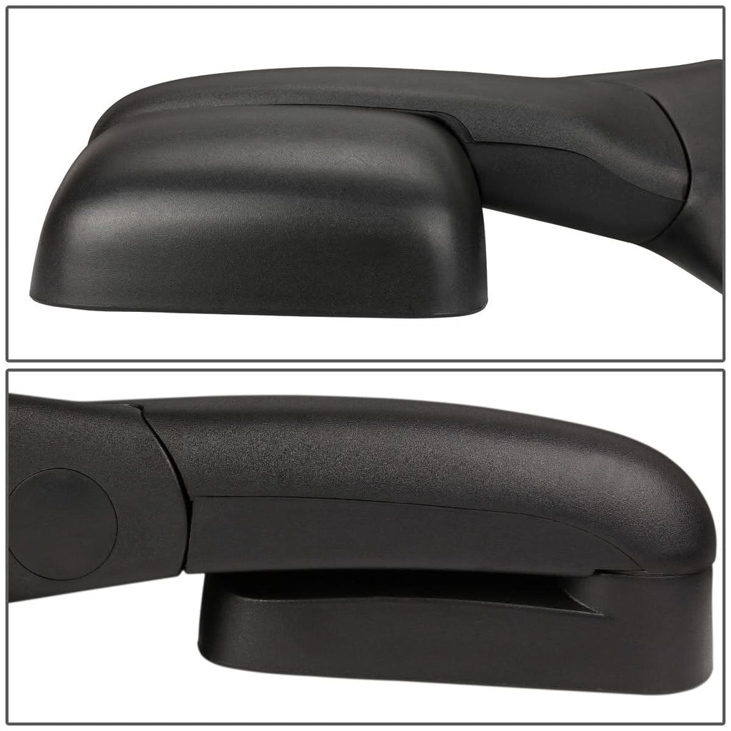 02-08 Dodge Ram 1500 / 03-09 Ram 2500 3500 Manual Towing Mirrors - Black