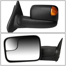 Load image into Gallery viewer, 02-09 Dodge Ram Manual Towing Mirrors w/ LED Amber Signal - Pair