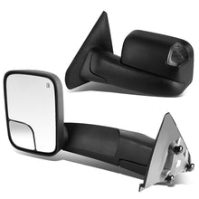 Load image into Gallery viewer, 02-09 Dodge Ram Towing Mirrors Pair Powered Heated Smoke Signal Black