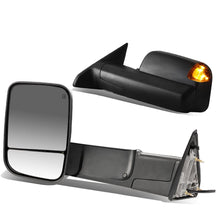 Load image into Gallery viewer, 09-16 Dodge Ram Powered Heated LED Towing Mirrors - Black