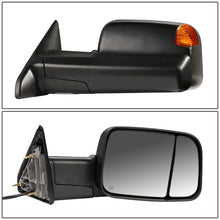 Load image into Gallery viewer, 09-16 Dodge Ram Powered Heated LED Towing Mirrors - Black
