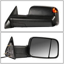 Load image into Gallery viewer, 09-16 Dodge Ram Powered Heated LED Smoke Towing Mirrors - Pair