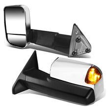 Load image into Gallery viewer, 09-16 Dodge Ram Powered Heated Towing Mirrors w/ LED Signal Chrome