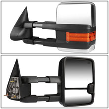 Load image into Gallery viewer, 03-07 Chevy Silverado Sierra Tahoe Manual Towing Mirrors Chrome Pair