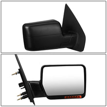 Load image into Gallery viewer, 2004-2014 Ford F-150 Right Towing Mirror Manual LED Signal Black