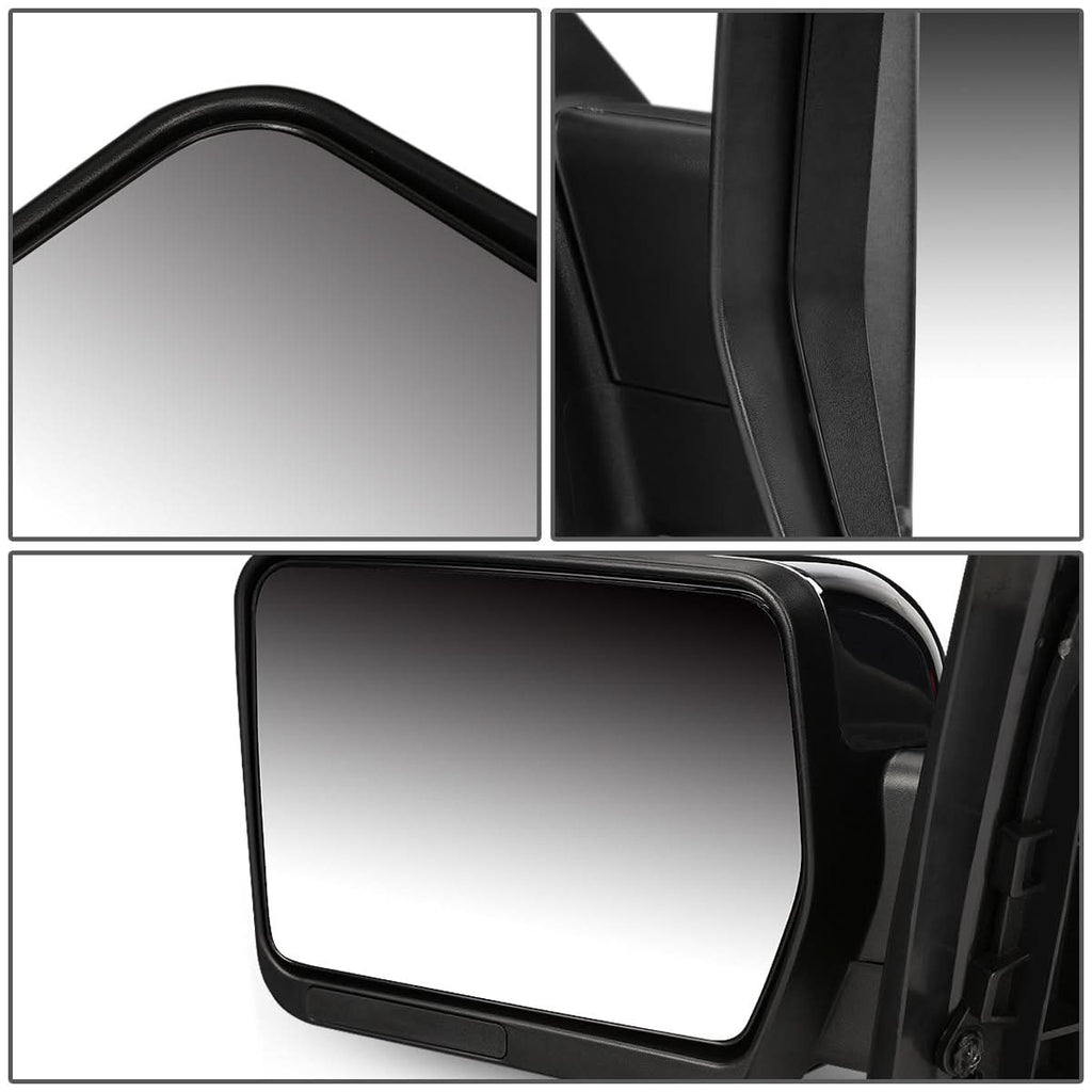 2004-2014 Ford F-150 Left Towing Mirror Manual Chrome