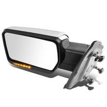 Load image into Gallery viewer, 04-14 Ford F-150 Left Towing Mirror Manual LED Amber Signal Chrome