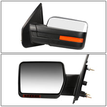 Load image into Gallery viewer, 04-14 Ford F-150 Left Towing Mirror Manual LED Amber Signal Chrome