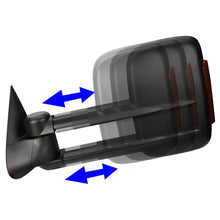 Load image into Gallery viewer, 99-02 Chevy Silverado GMC Sierra Towing Mirrors Heated Power Black Amber
