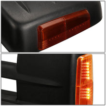 Load image into Gallery viewer, 99-02 Chevy Silverado GMC Sierra Towing Mirrors Heated Power Black Amber
