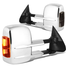 Load image into Gallery viewer, 99-02 Chevy Silverado GMC Sierra Towing Mirrors Powered Heated Chrome